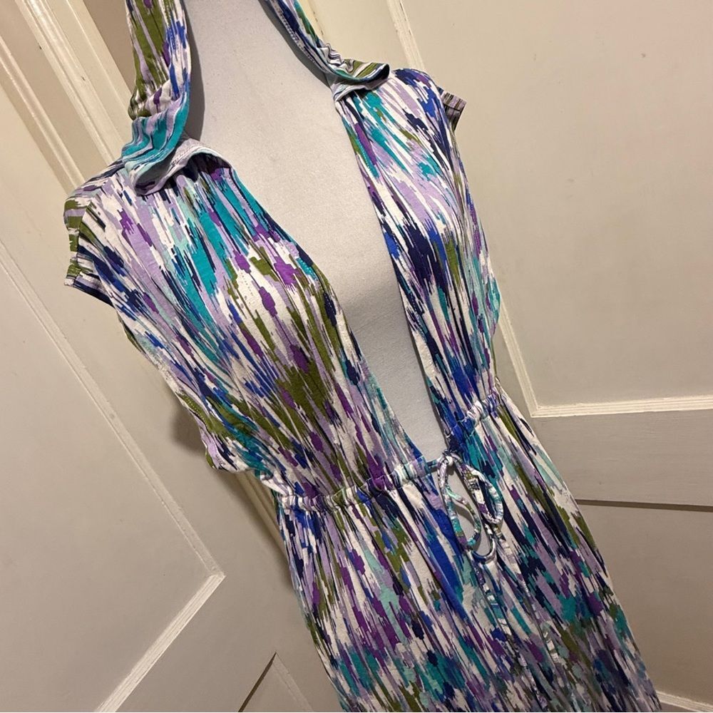 Nicole Miller Multicolor Striped Swimsuit Cover Up Women's XL